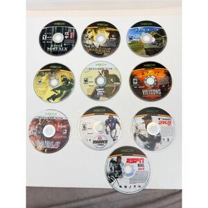 Xbox Original Game Disc Lot Halo GTA San Andreas Fable Madden ESPN Untested